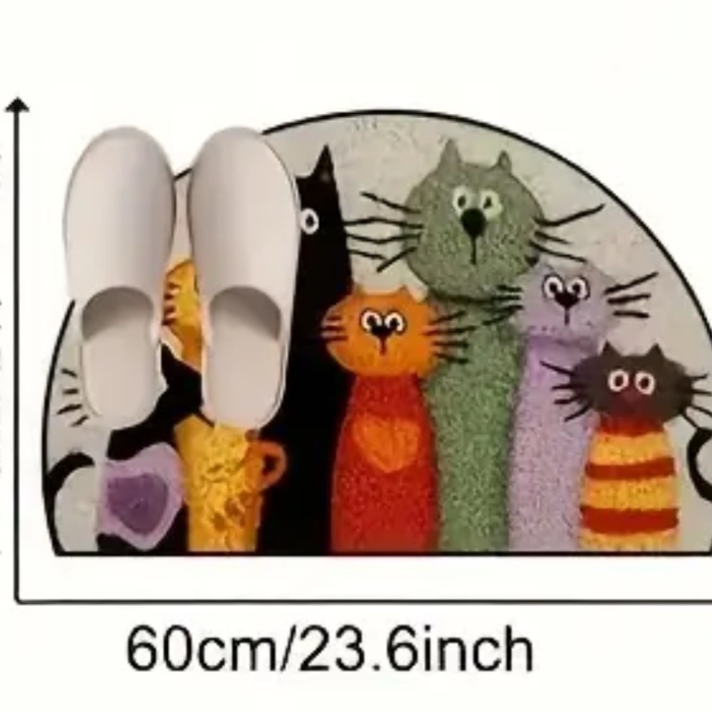Colorful Cat Design Pet Mat - Picture 4 of 5